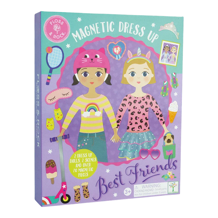 Magnetisk Påklædnings Figur   Best Friends fra Floss & Rock