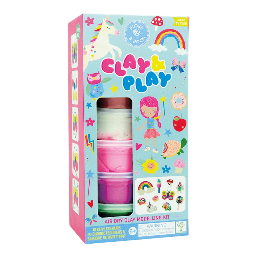 Selvhærdende Ler   Rainbow Fairy fra Floss & Rock