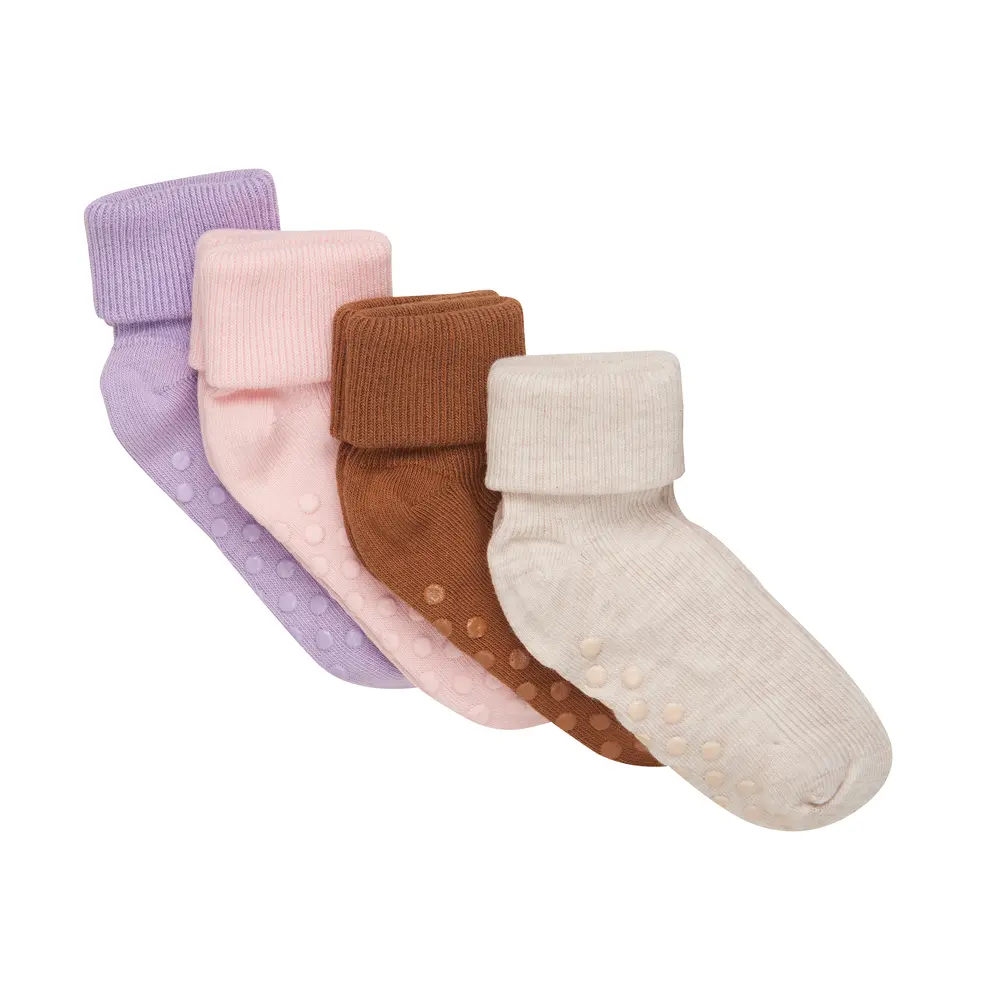 Baby Rib Strømpe M. Abs (4 Pak)   521   11 14 fra Bekids