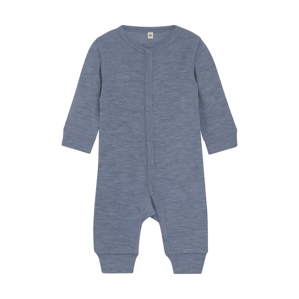 Uld Jumpsuit i Folkstone Gray Melange fra Bekids - Udsalg!