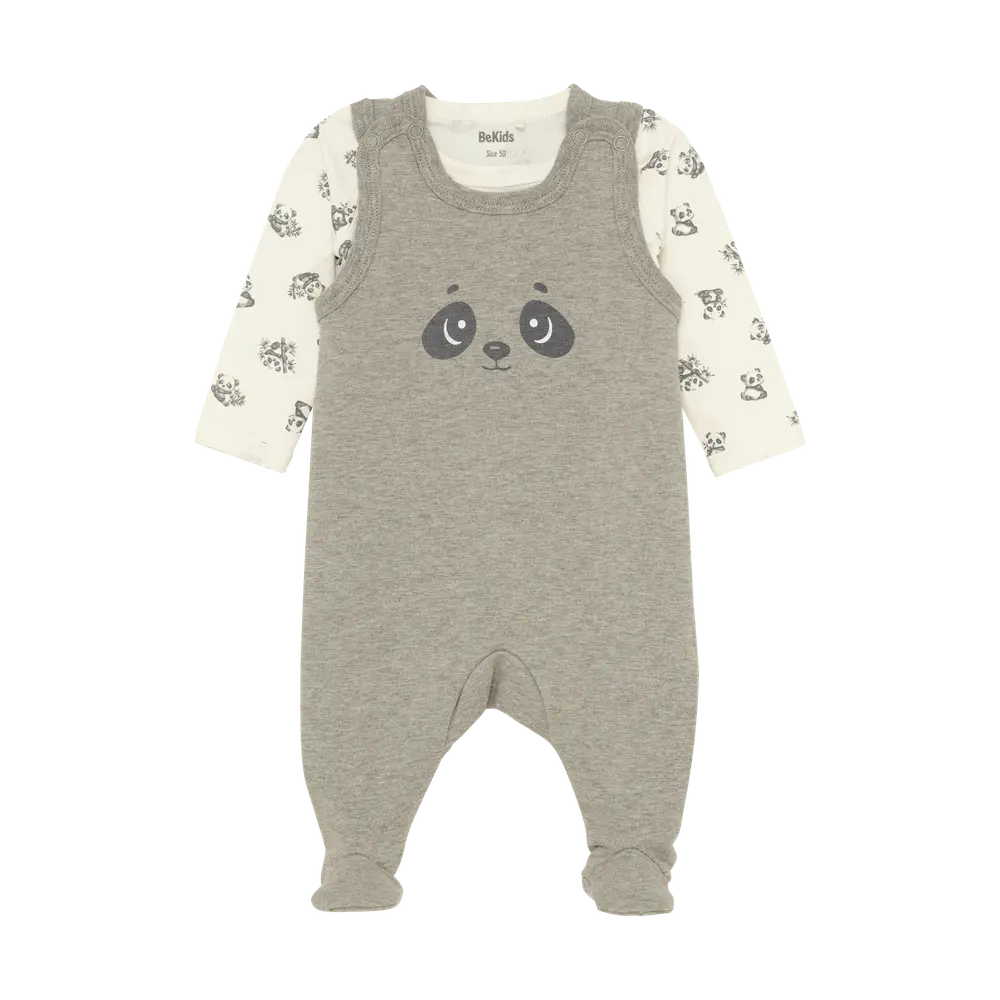 Sæt M. Body Langærmet+overall   9709   50 fra Bekids