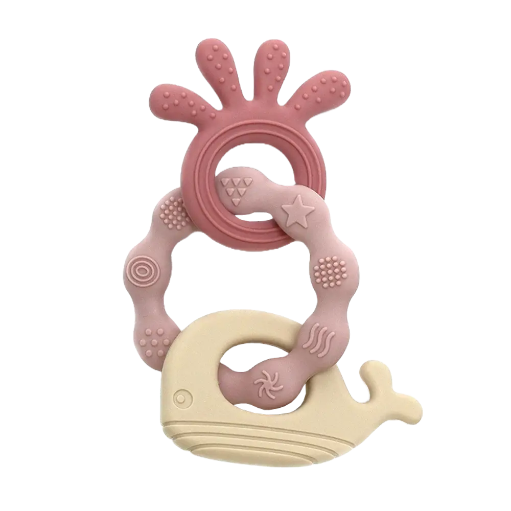 Biderangle Silikone Blæksprutte Og Hval Vedhæng fra Magni