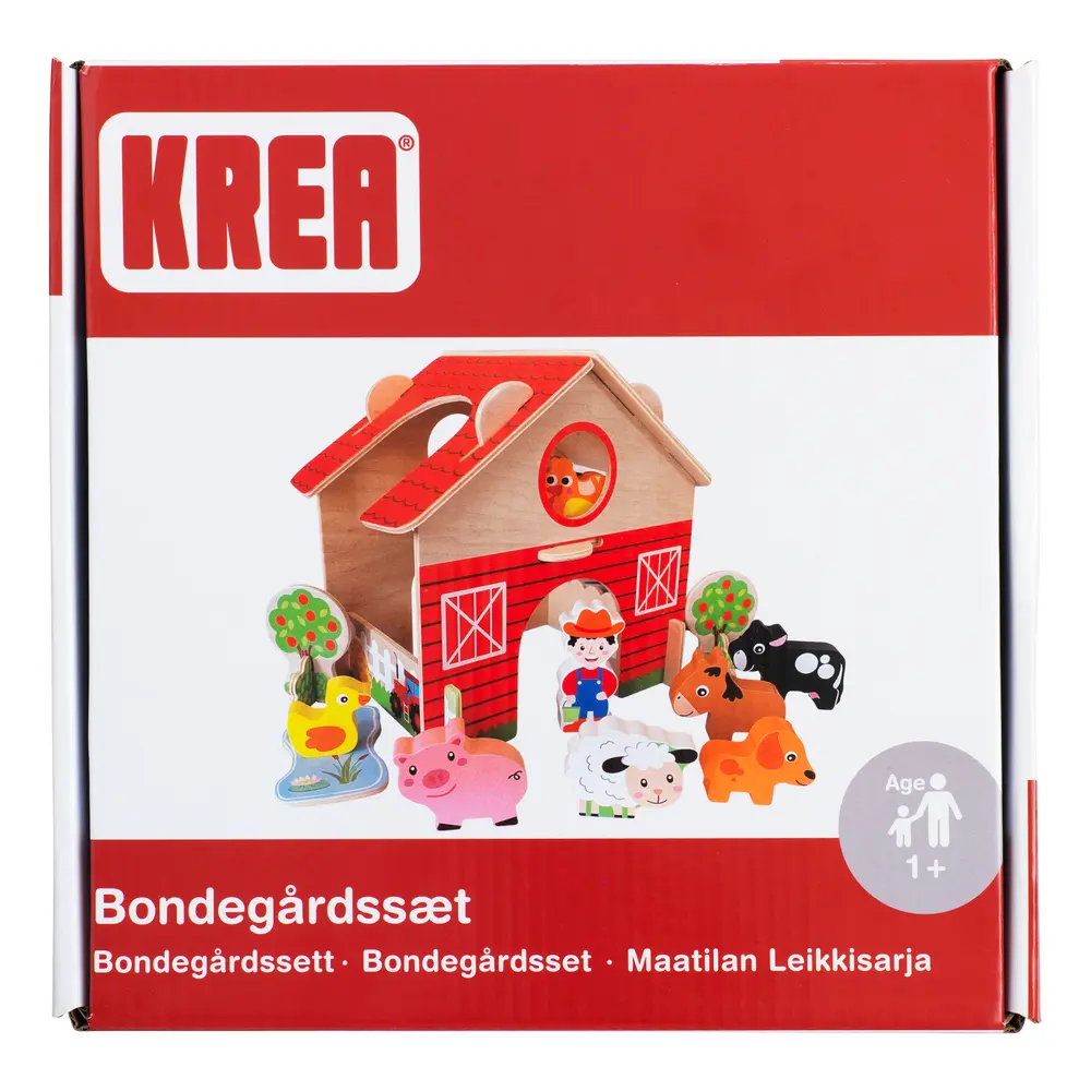 Farm Legesæt fra Krea - Bondegård med 11 figurer