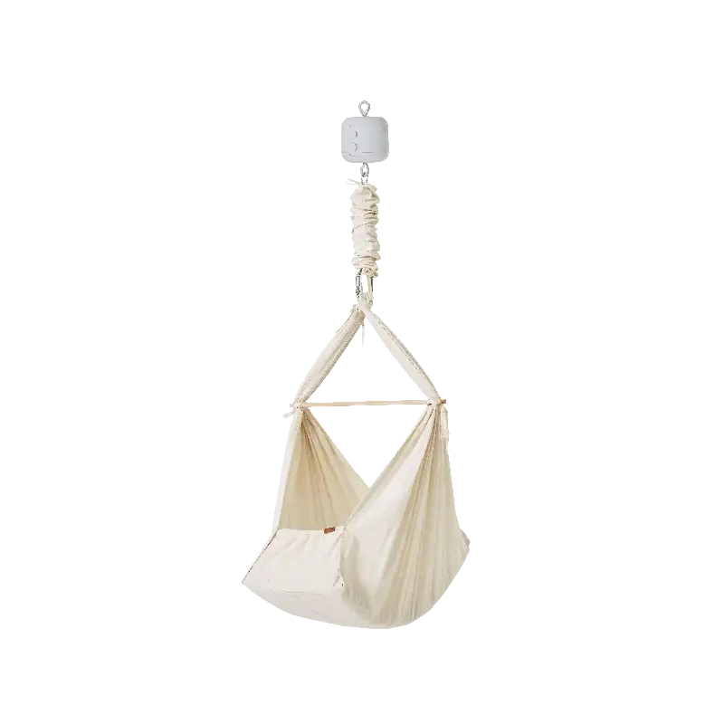 Basic Slyngevugge økologisk Bomuld   Beige Inkl. Motor fra Membantu