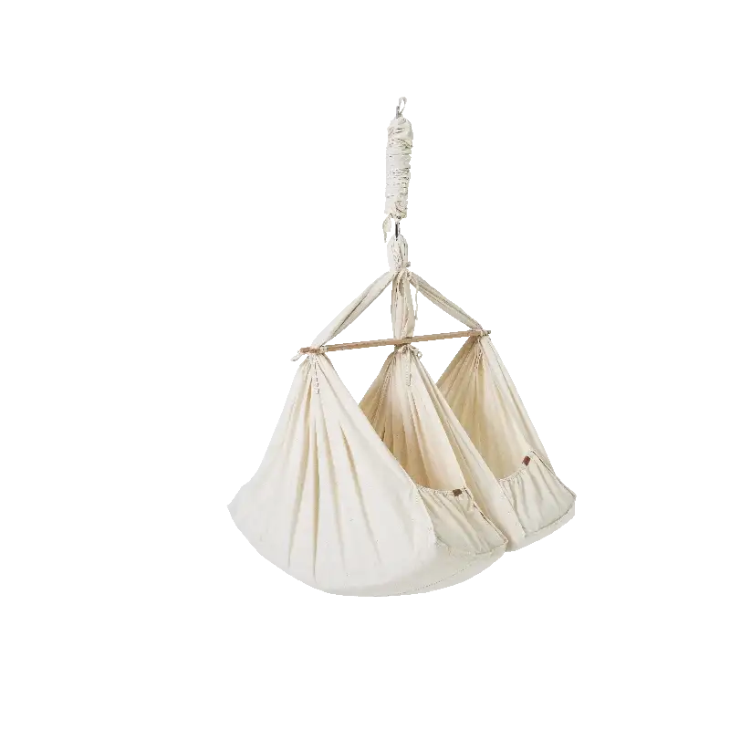 Basic Tvillinge Slyngevugge økologisk Bomuld   Beige fra Membantu