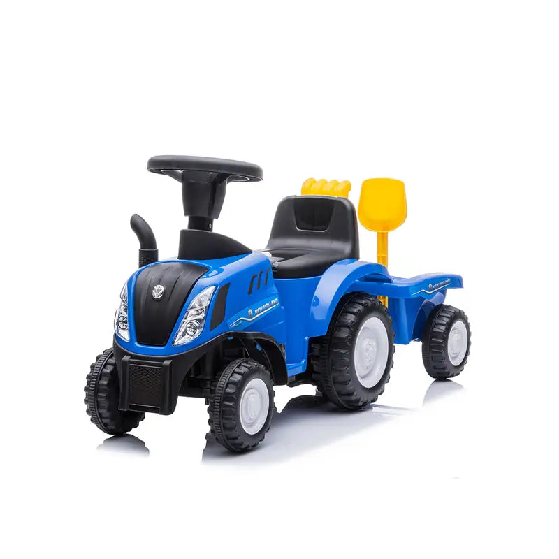 New Holland Traktor Gåbil med Trailer - Perfekt til Leg!