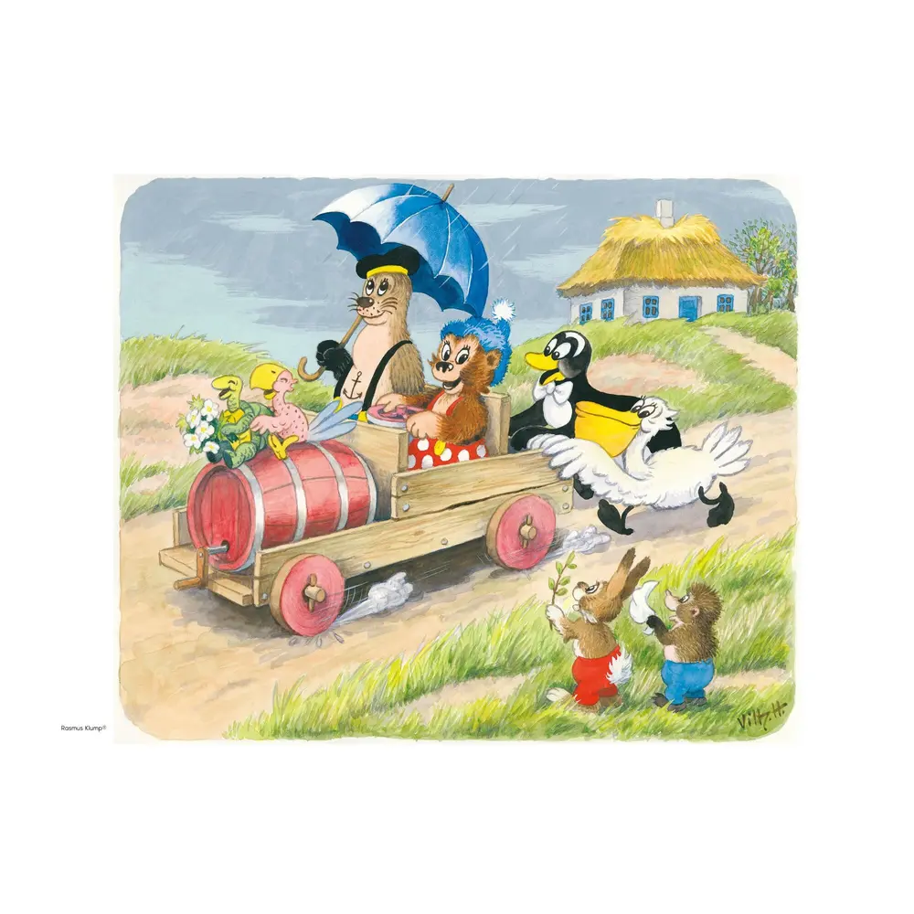 Plakat   Rasmus Klump Regnvejr 30x40 fra Poster & Frame