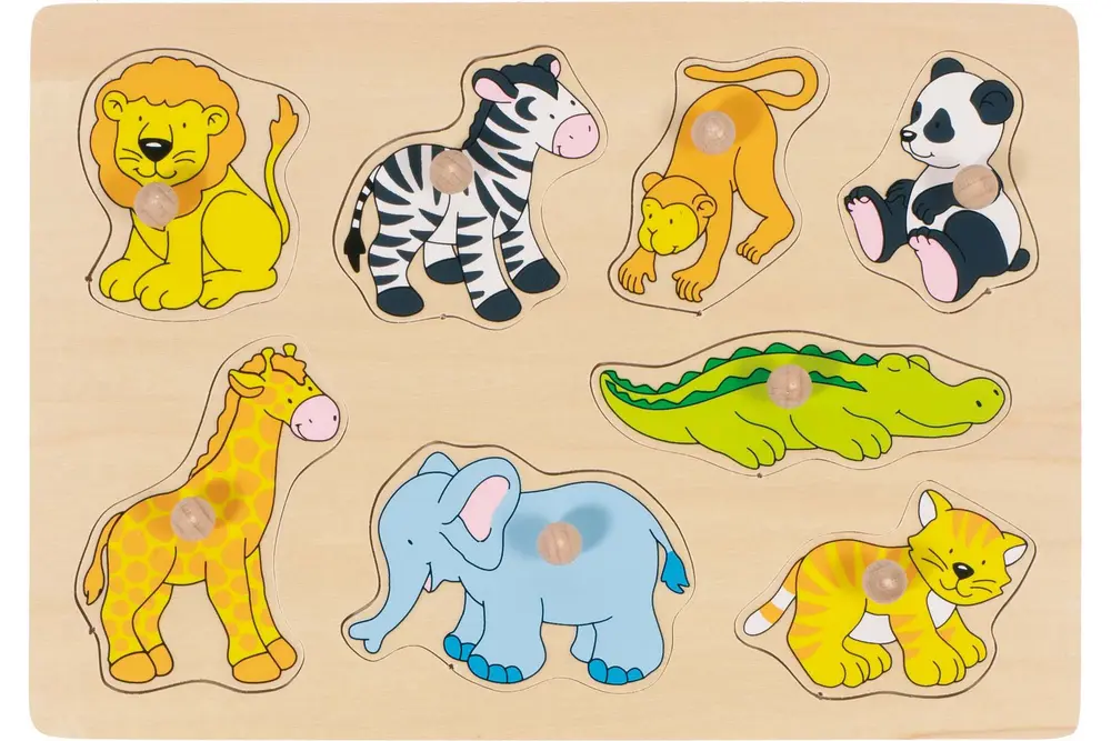 Puslespil med Zoo Dyr fra Goki - Sjov for de små!