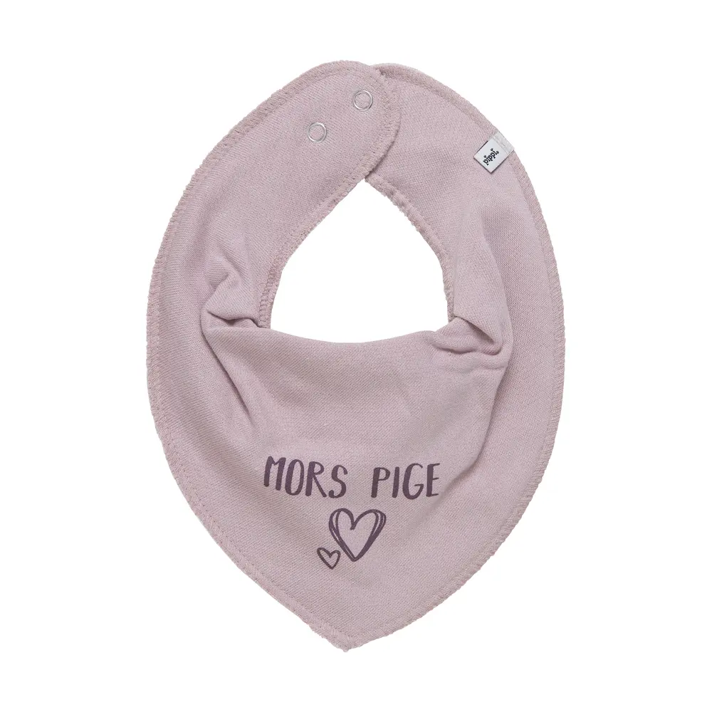 Praktisk bandana hagesmæk fra Pippi med unikt print