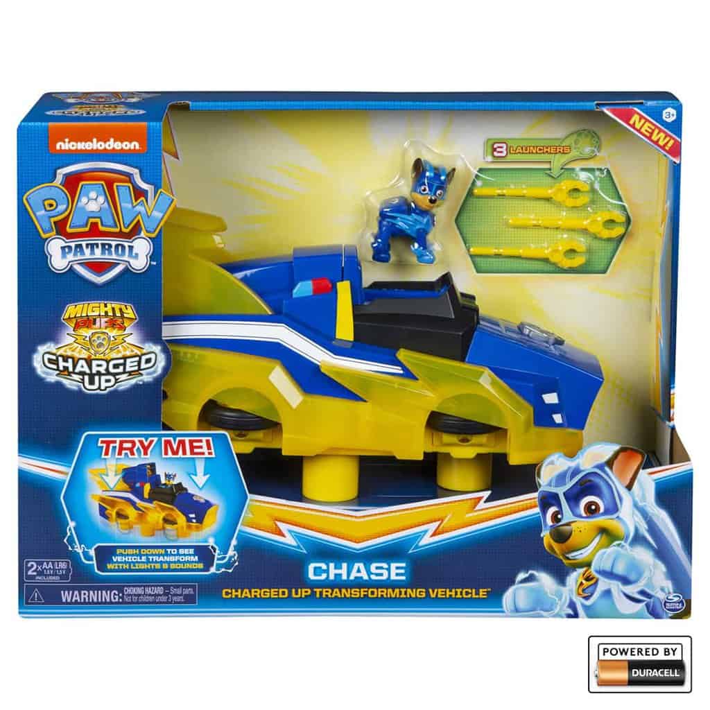 Chases Charged Up Deluxe Vehicle fra Paw Patrol