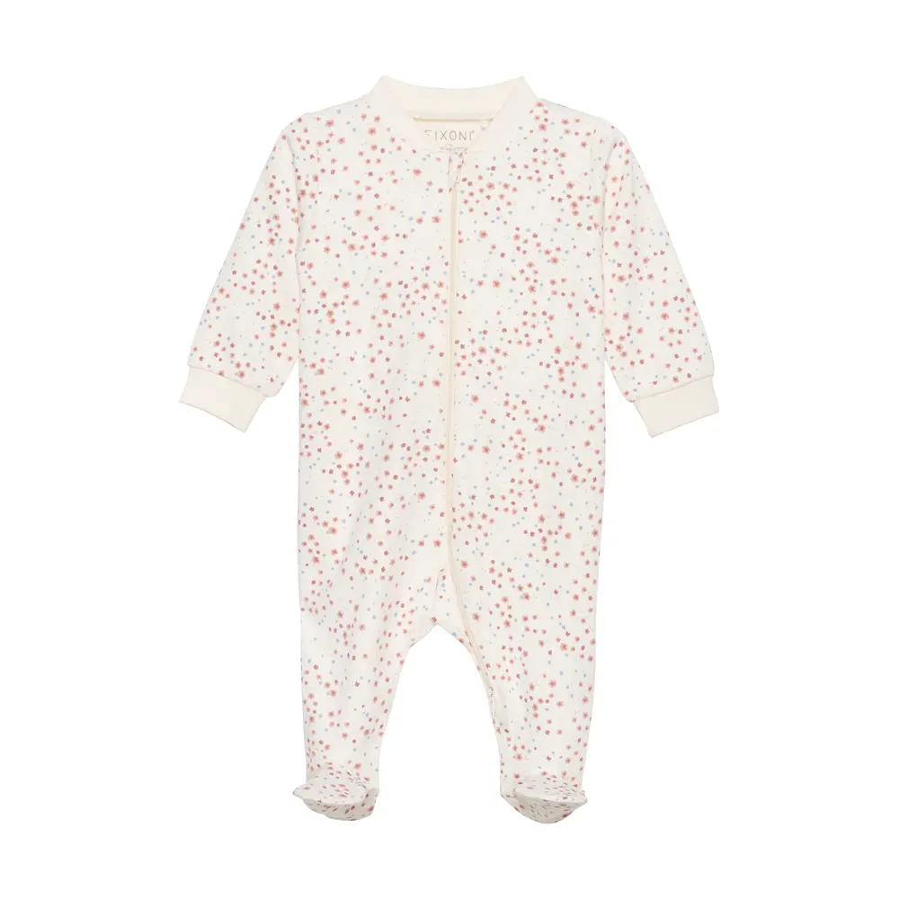 Natdragt Med Lynlås Og Fod - Misty Rose fra Fixoni