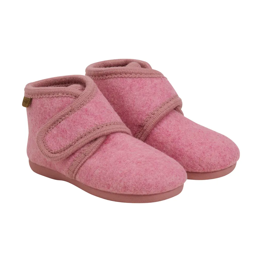 Uldhjemmesko med Velcro - Wild Rose fra En Fant