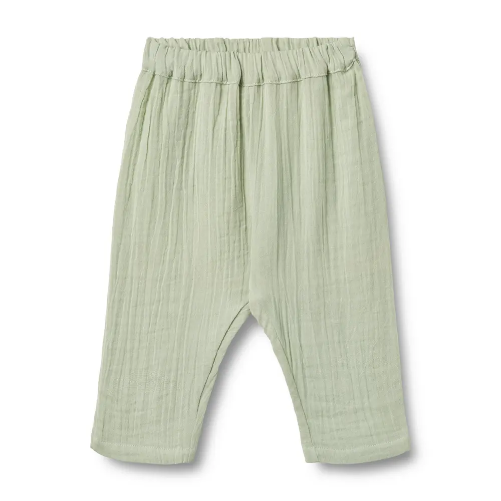 Bløde bukser til babyer i økologisk bomuld fra Wheat