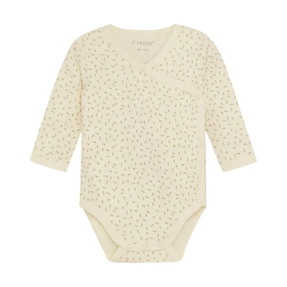 Wrap Body Langærmet   Sesame   68 fra Fixoni