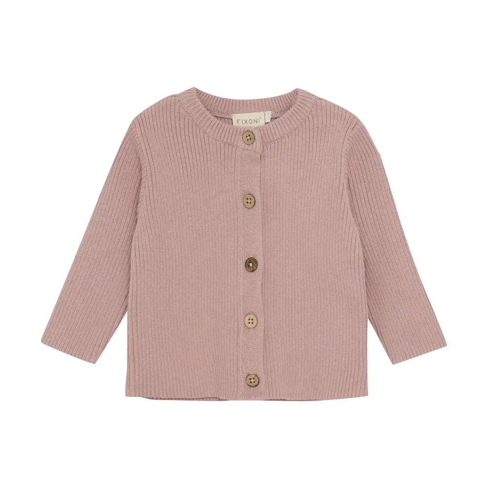 Klassisk cardigan i skyggegrå - perfekt til kølige dage