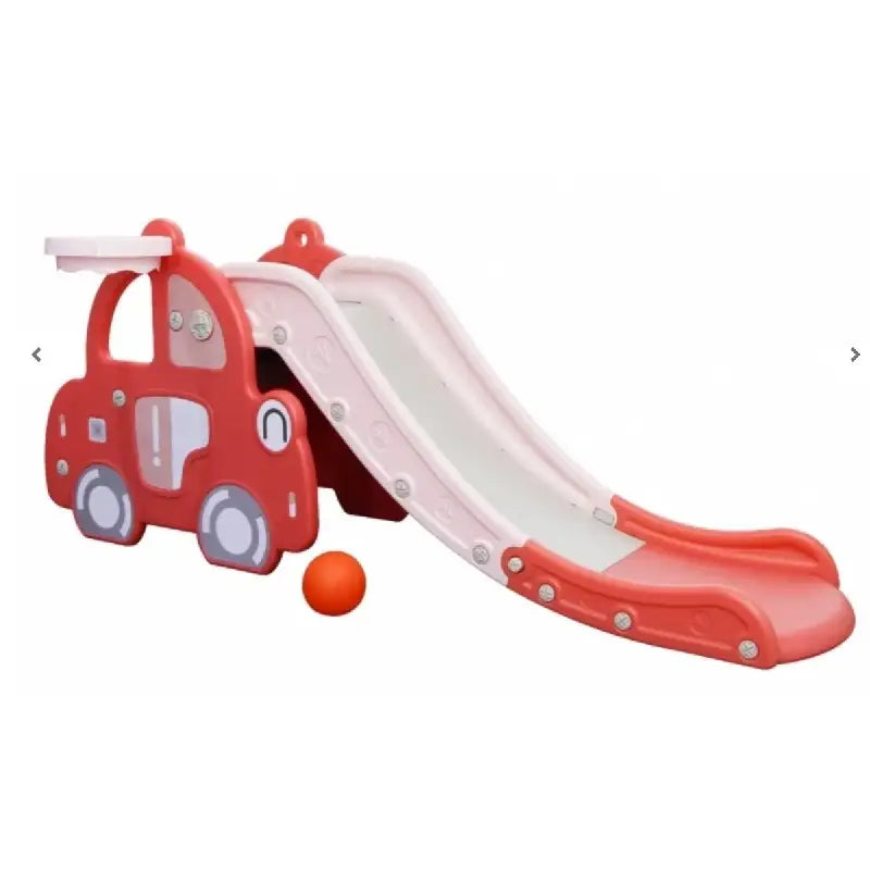 Bil Pink Med Rutsjebane Og Basket fra Kids Zone