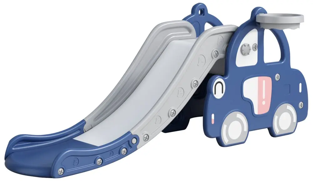 Kids Zone Bil Med Rutsjebane Og Basket fra Elite Toys