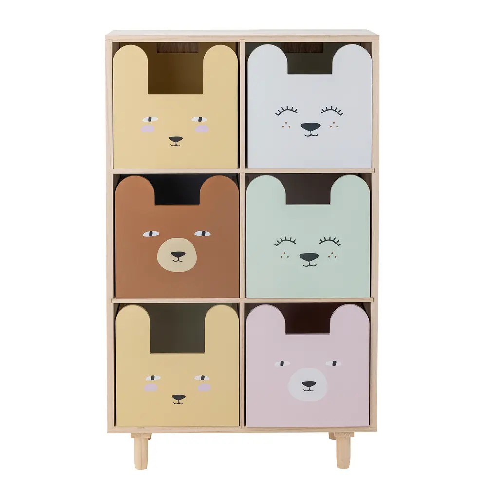 Calle Bogreol M med Skuffer, Natur, Kejsertræ - Black Friday!