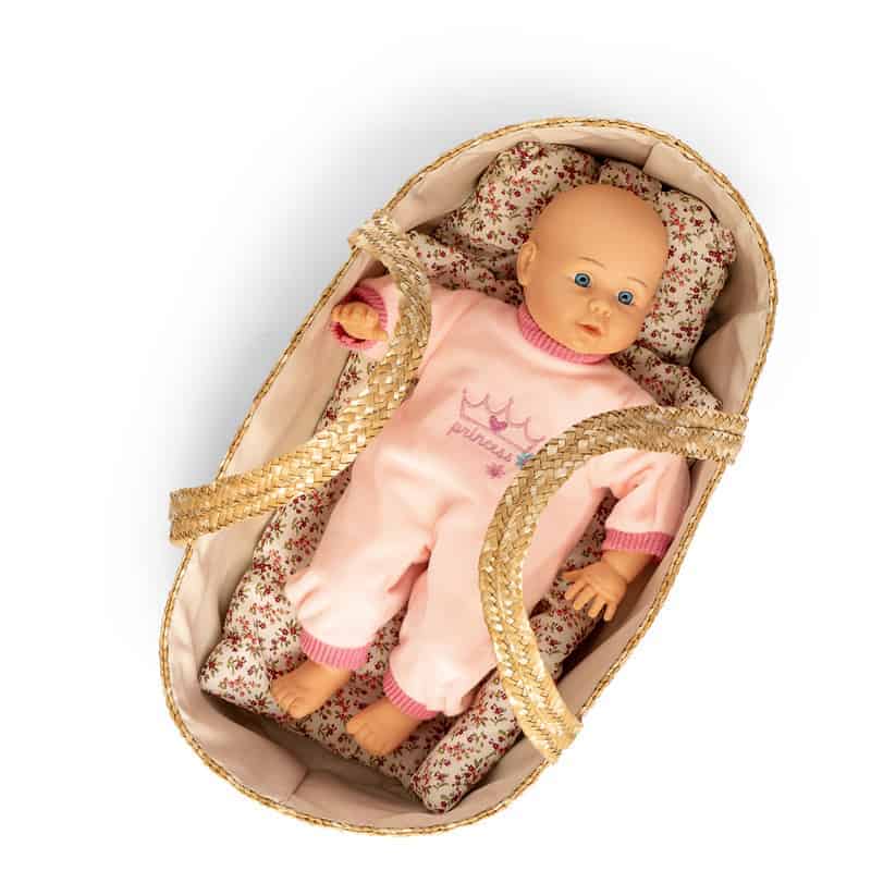 Mosekurv Med Sengesæt fra Mini Mommy