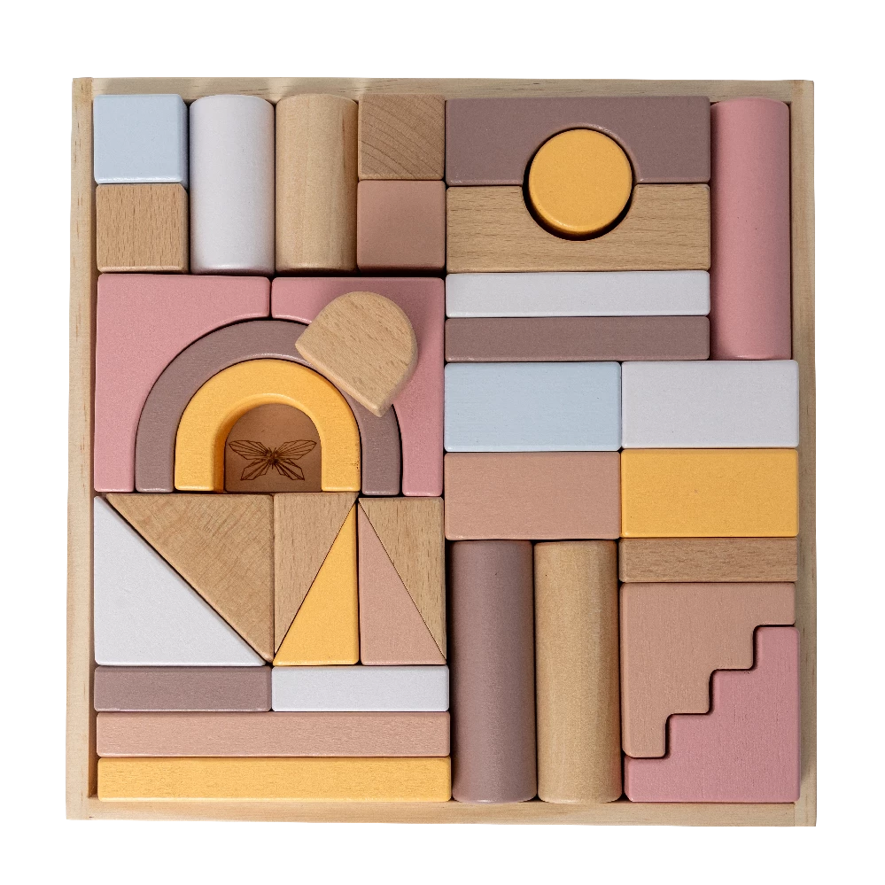 Bakke M Træklodser   Rosa fra By Astrup