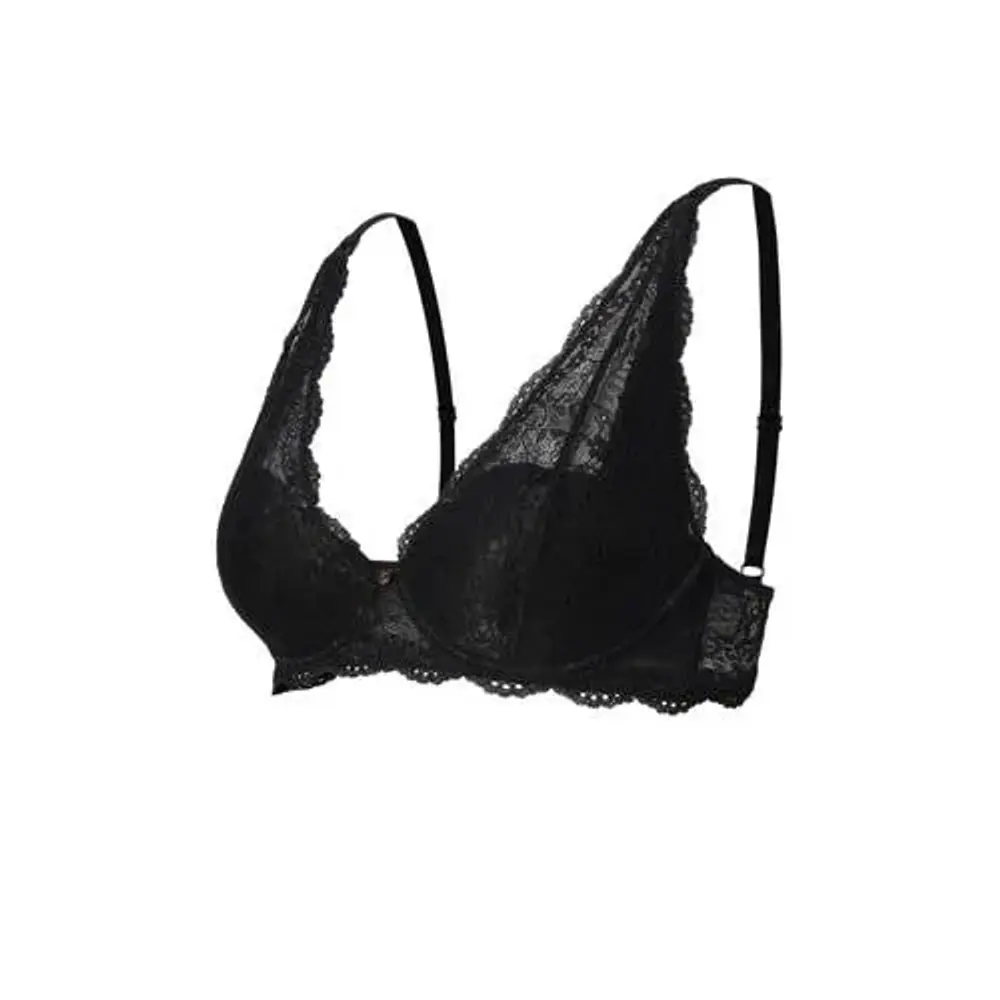 Noppies Amme-BH med Bøjle og Blonder - Sort Rabatt!