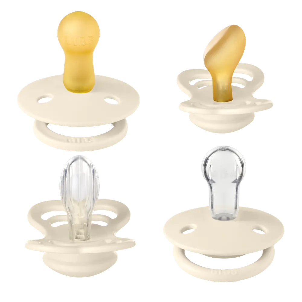BIBS Try It Kollektion 4-pak Sutter i Ivory