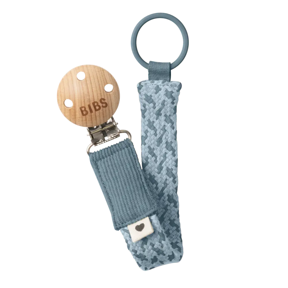 Suttekæde Braid i Petrol Baby Blue fra Bibs - Super tilbud!
