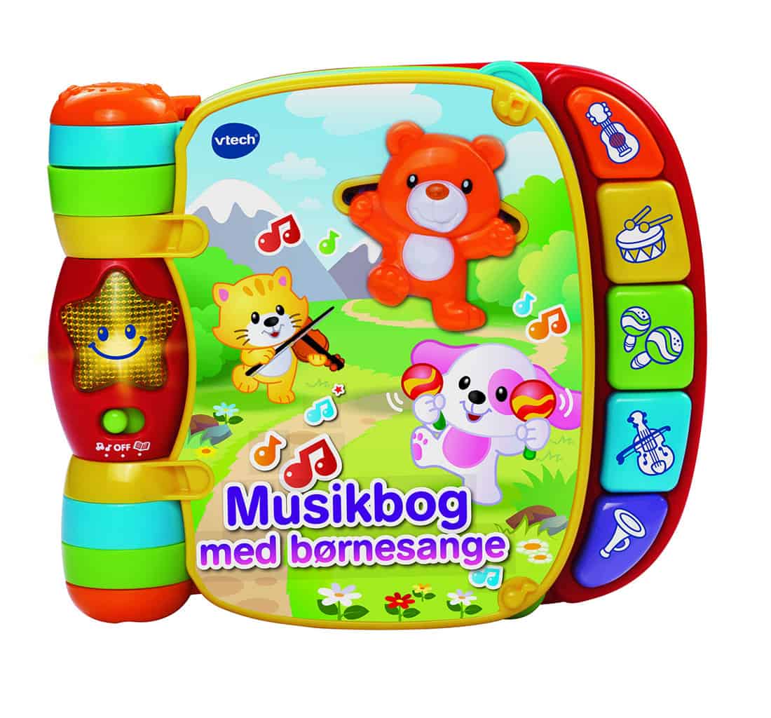 Vtech Baby Musikbog Med Børnesange Dk fra V-tech