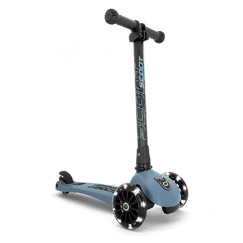 Scoot And Ride Highway Kick 3 Led   Steel fra Scoot & Ride