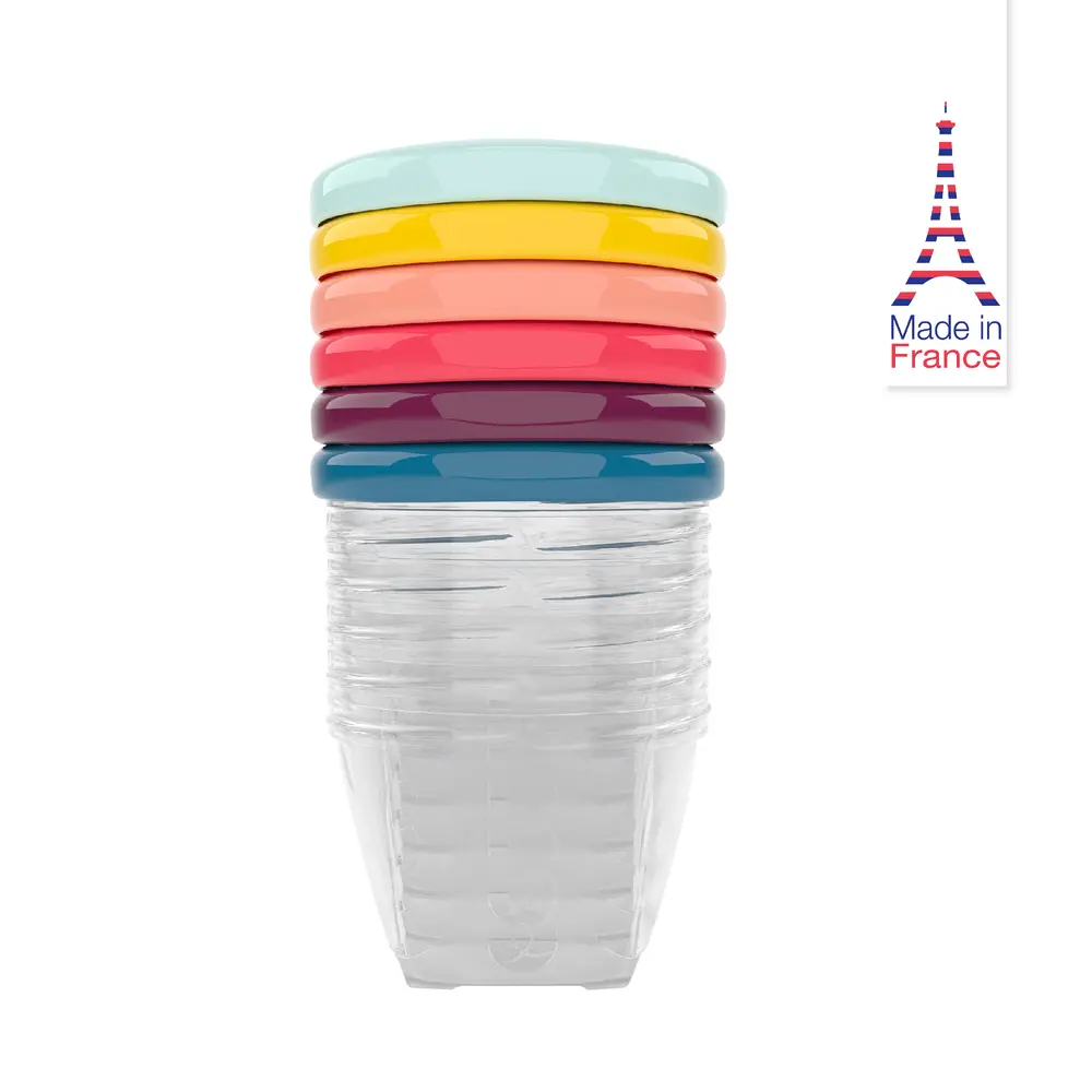 Praktiske madbøtter 180ml fra Babymoov - lufttætte!