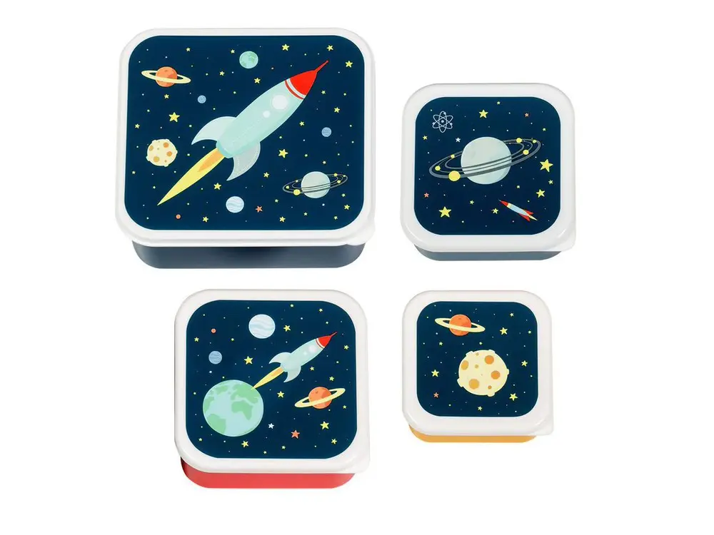 Lunch & Snack Box Sæt   Space fra A Little Lovely Company