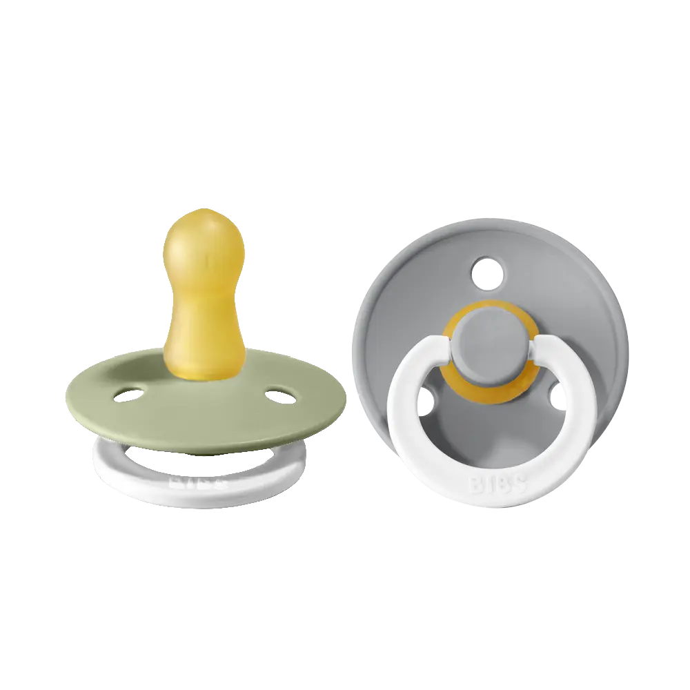 2 Pk BIBS Colour Night Sut med Lysende Ring - Sage Cloud