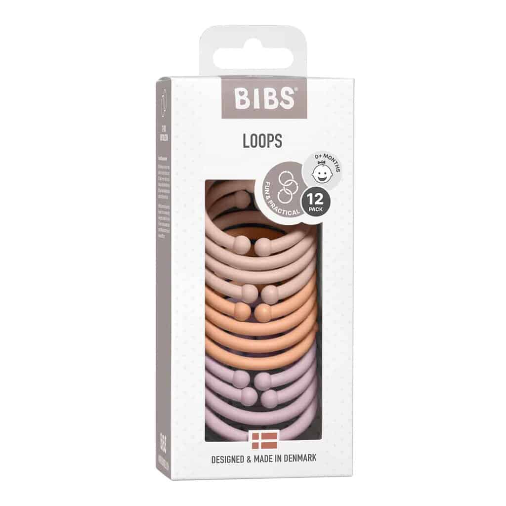 Loops Blush Peach Dusky Lilac fra Bibs
