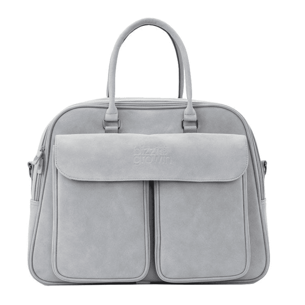 Podâ® Pusletaske Og Rejseseng   Whisper Grey fra Bizzi Growin