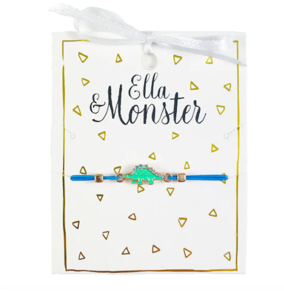 Farverigt Dinosaur Armbånd til Børn - Festtilbehør