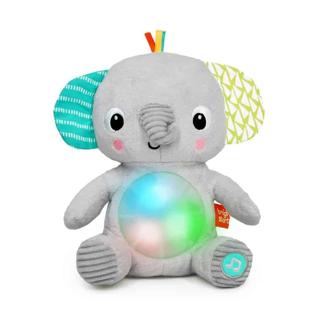Hug A Bye Babyâ¢ Musikalsk Elefant   Plysdyr Med Lys fra Bright Starts