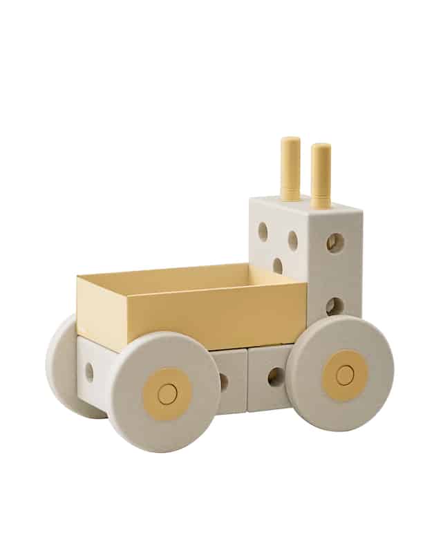 3-i-1 Gåvogn i Sand Grey/Honey Yellow - Aktivitetslegetøj