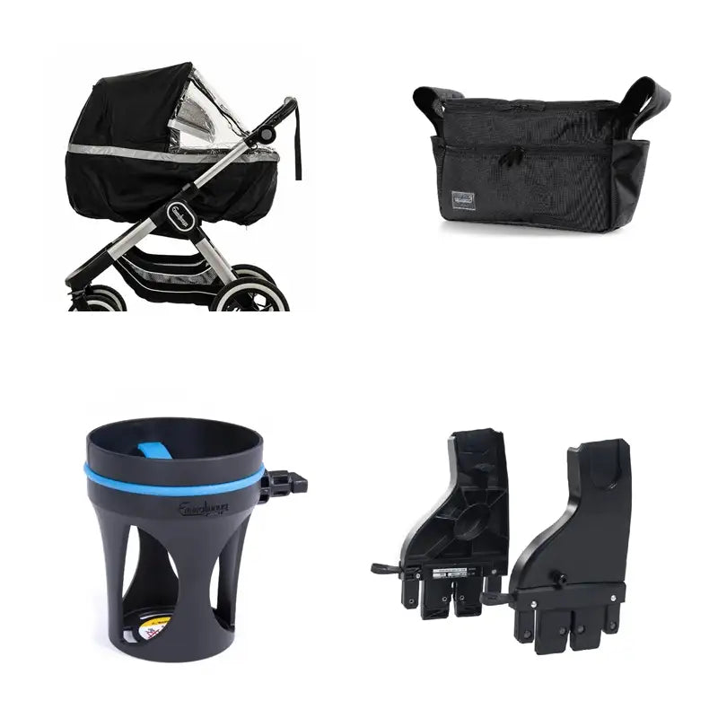 Big Star Sento Sento Max Organiser Pakke   Til Sento Sento Max     Kopholder Xl     Exclusive | Outdoor Black fra Emmaljunga