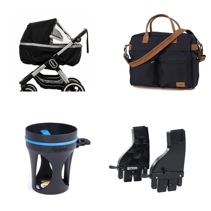 Big Star Sento Sento Max Pusletaske Pakke   Til Sento Sento Max     Kopholder Xl     Exclusive | Outdoor Olive fra Emmaljunga