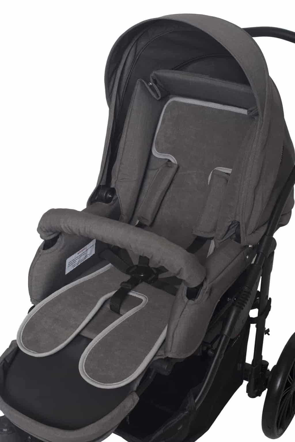Air Cuddle Cool Seat Stroller Layer Col. Smoke fra Basson Baby