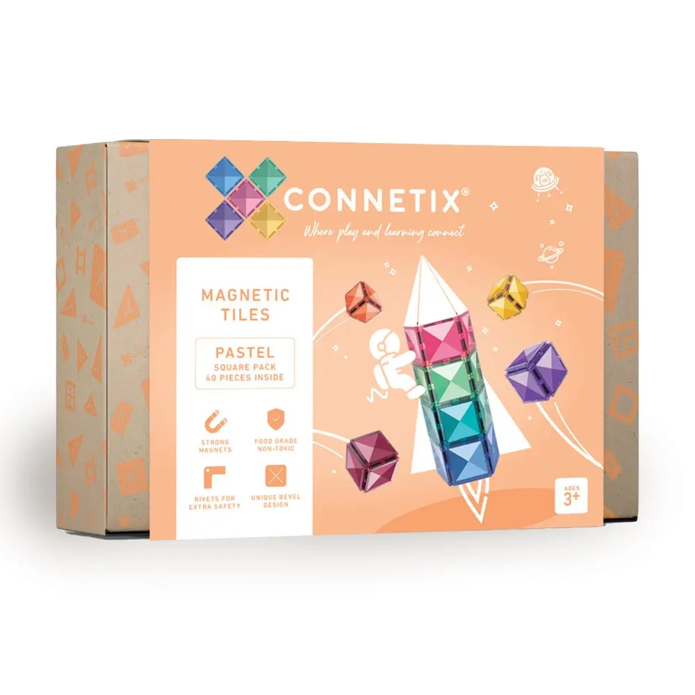 Square Pack Magnetsæt 40 Dele i Pastel - Ubegribelig Kreativitet!