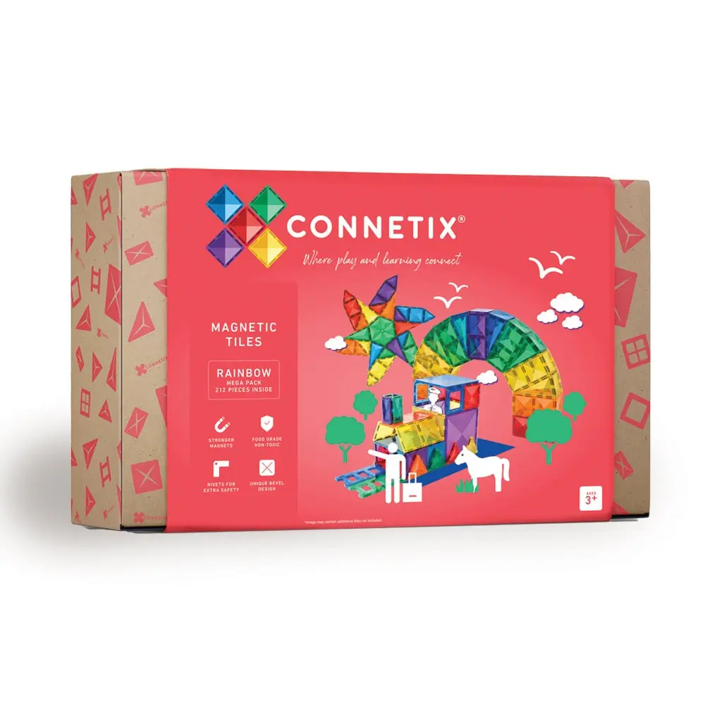 Mega Pack    Magnetsæt 212 Dele   Rainbow fra Connetix