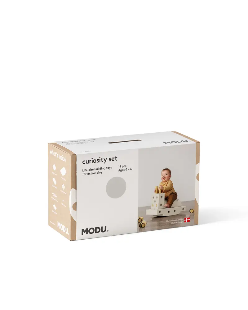 Curiosity Sæt i Sandgrå og Honninggul fra Modu
