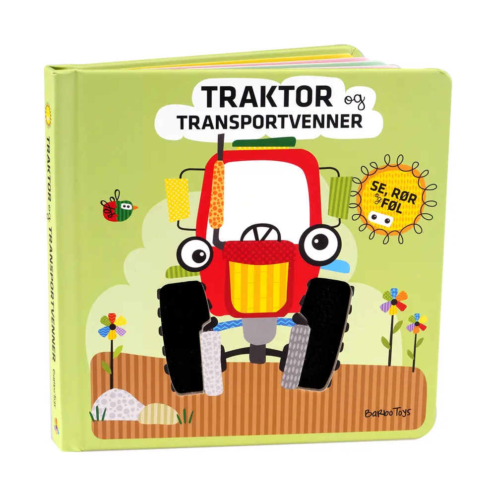 Wacky Wonders Touch And Feel Book   Traktor fra Barbo Toys