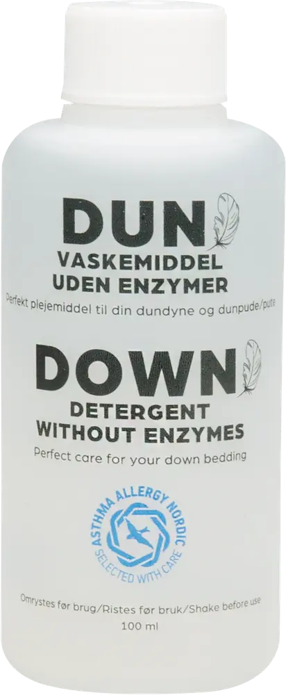 Dunvaskemiddel uden enzymer - 100ml til dyner og puder