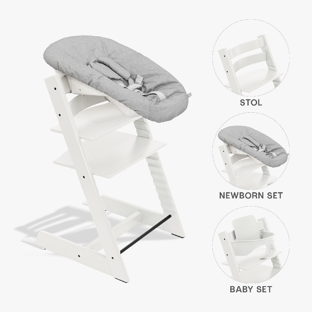 Tripp Trapp Bundle   Højstol, Babyset Og Newborn   Hvid fra Stokke