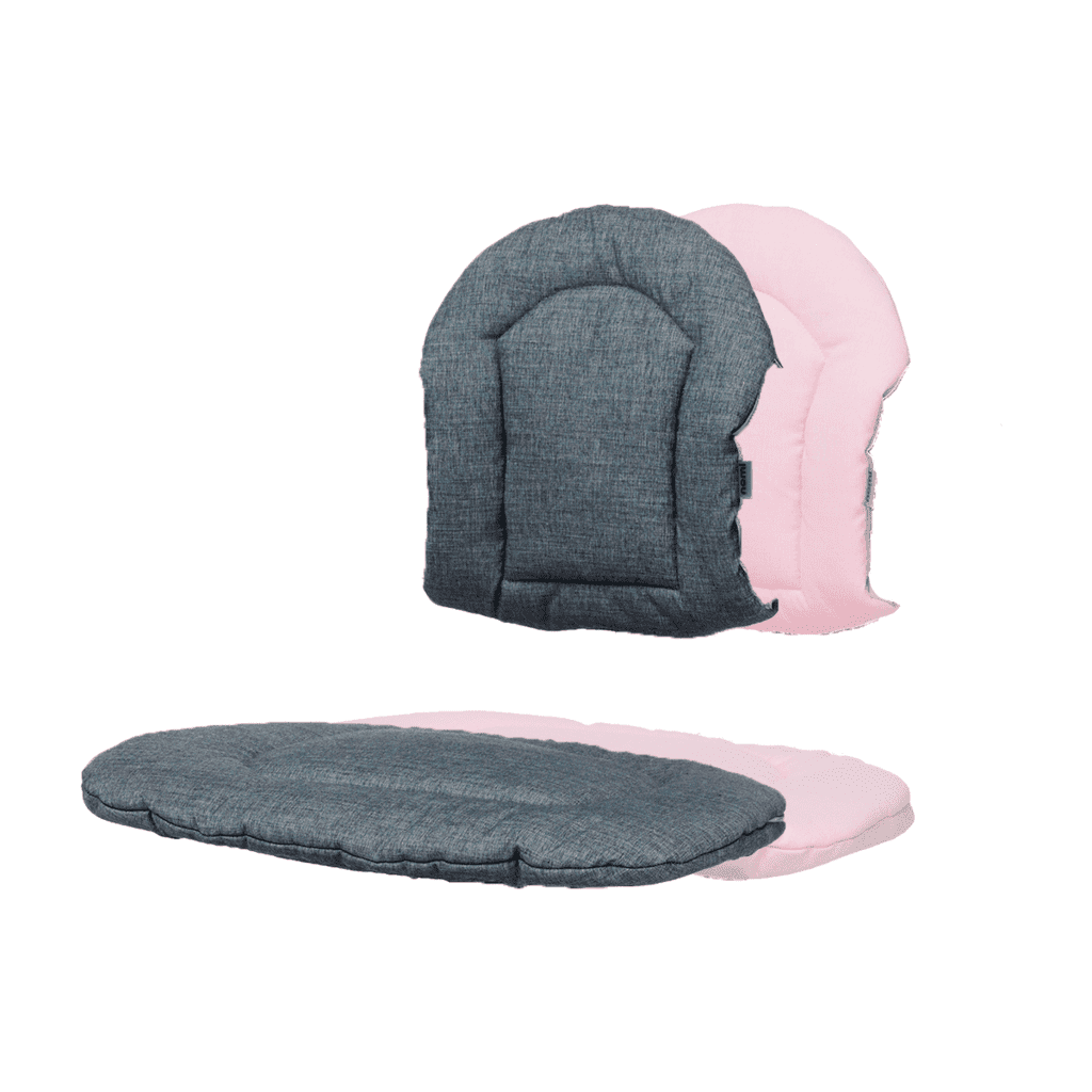 Højstol Hynde, Dark Grey Pale Pink fra Nomi