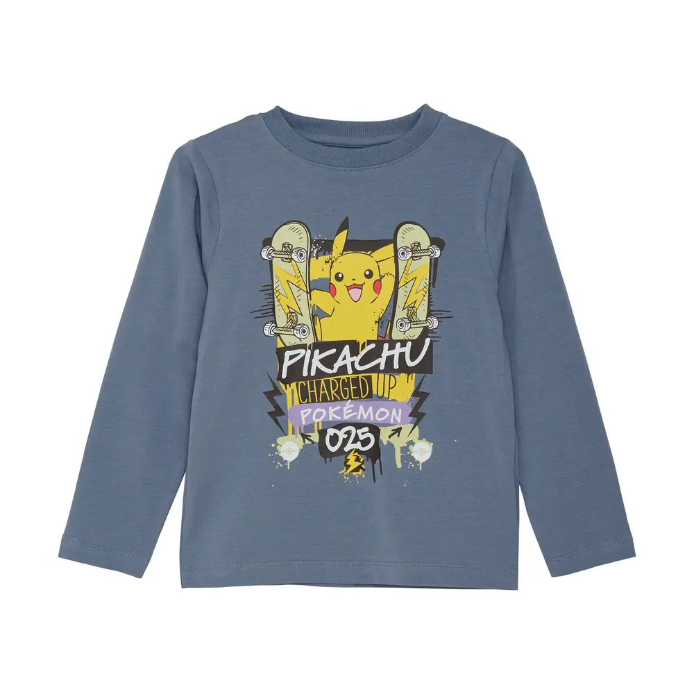 Langærmet T-shirt med Pikachu print fra Minymo
