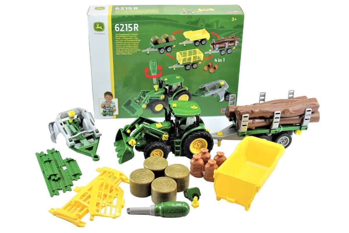 John Deere Traktor M Frontlæsser & Anhænger fra Klein