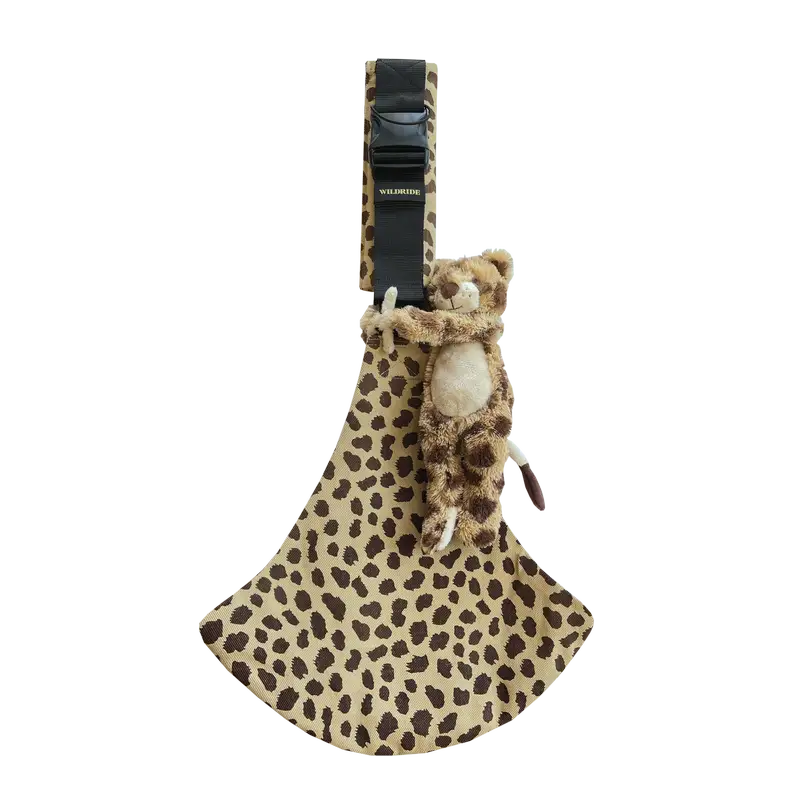 Wildride Cheetah Bæresele med Bamse - Perfekt til Turen!